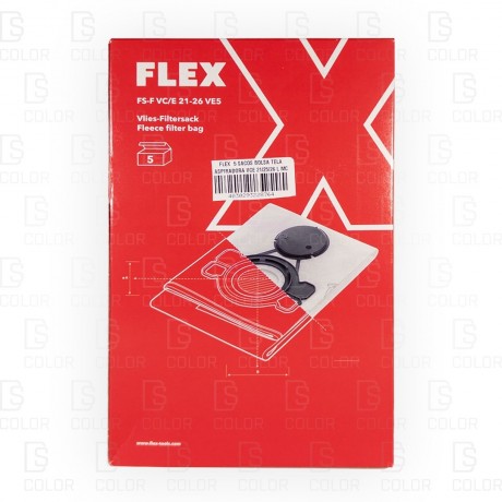 FLEX 5 SACS SAC EN TISSU SAC ASPIRATEUR VCE 21/25/26 L MC