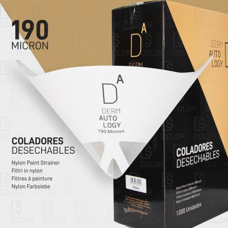 KIT DERMAUTOLOGY FILTRO MONOUSO 190 MICRON (SCATOLA DA 1000 PZ)