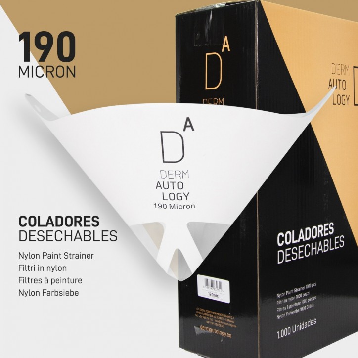 KIT DERMAUTOLOGY DISPOSABLE STRAINER 190 MICRONS (BOX OF 1000 PCS)