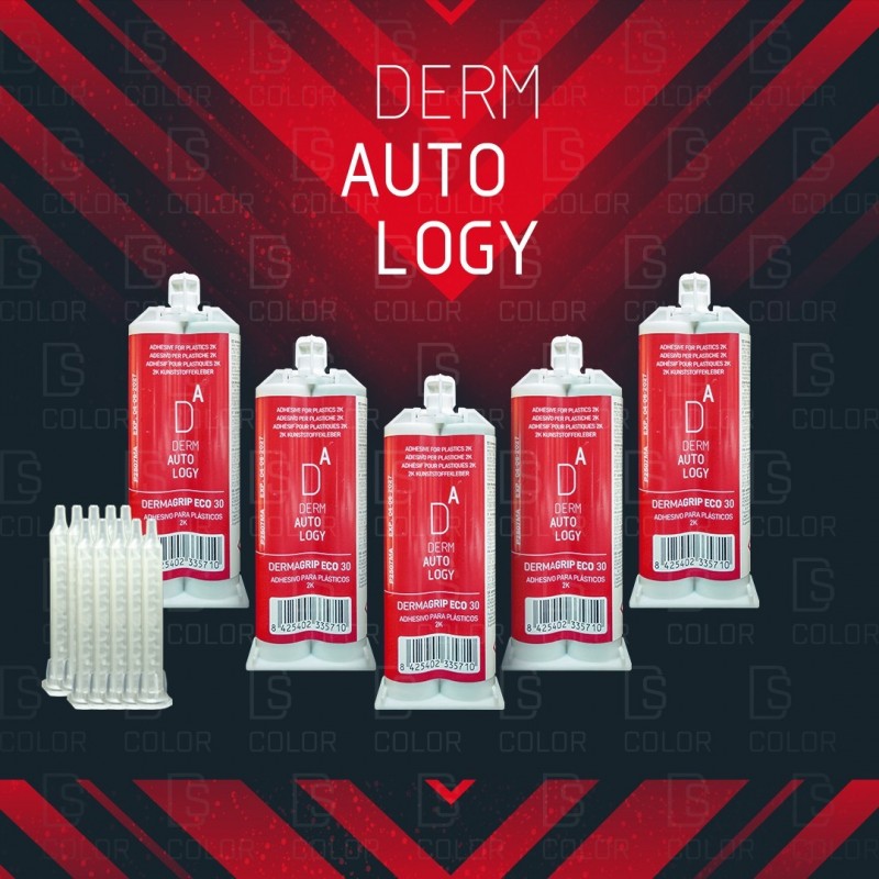 DS Color-DERMAUTOLOGY ADHESIVOS-KIT DERMAUTOLOGY ADHESIVO PLASTICOS 2K DERMAGRIP ECO 30 SEG x5 UNIDADES + 10 BOQUILLAS DE REGALO DS Color-DERMAUTOLOGY ADHESIVOS-KIT DERMAUTOLOGY ADHESIVO PLASTICOS 2K DERMAGRIP ECO 30 SEG x5 UNIDADES + 10 BOQUILLAS DE REGALO