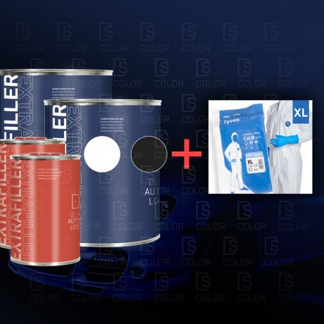 KIT DERMAUTOLOGY APAREJO EXTRAFILLER 4:1 BLANCO + NEGRO + MONO TYVEK CON...