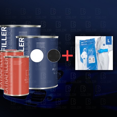 KIT DERMAUTOLOGY APAREJO EXTRAFILLER 4:1 BLANCO + NEGRO + MONO TYVEK CON...