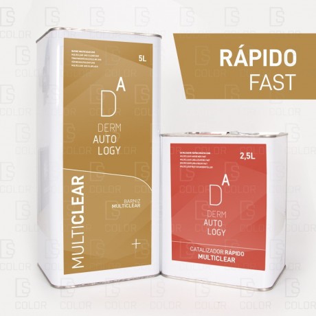 KIT DERMAUTOLOGY BARNIZ MULTICLEAR 5LT+CAT RAPIDO 2,5L
