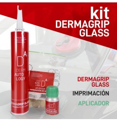 KIT DERMAUTOLOGY DERMAGRIP GLASS VITRES + PRIMER + APPLICATEUR