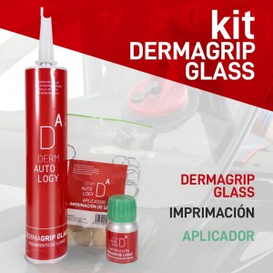KIT DERMAUTOLOGY DERMAGRIP GLASS VITRES + PRIMER + APPLICATEUR