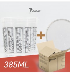 BOX MIXING CUPS 385ML + LID