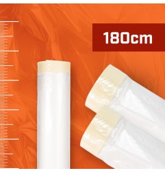 PLASTIC FILM WITH TAPE 180cm x 22,5m x 19mm