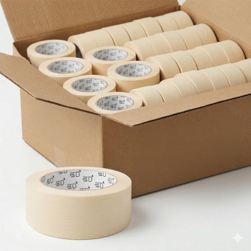 DERMAUTOLOGY CINTA DE ENMASCARAR 48mm x 45m CAJA 36 unidades.