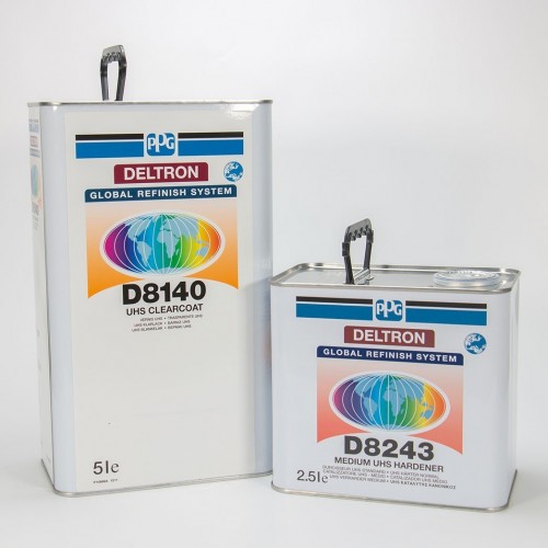KIT PPG D8140 BARNIZ 2K UHS 5LT + D8243 CATALIZADOR STANDARD 2,5LT KIT PPG D8140 BARNIZ 2K UHS 5LT + D8243 CATALIZADOR STANDARD 2,5LT