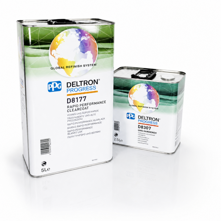 KIT PPG BARNIZ D8177 RAPID PERFOMANCE + CATALIZADOR D8307 STANDARD 2,5L