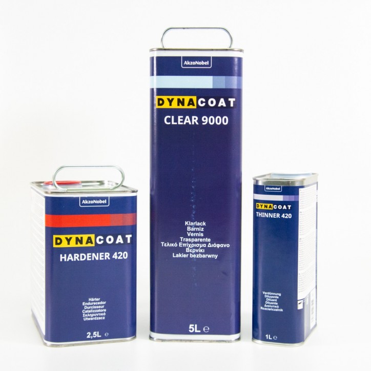 KIT BARNIZ DYNA 9000 5LT + CATALIZADOR 420 2,5LT + DILUYENTE 420 1LT