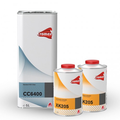 KIT CROMAX BARNIZ CHROMACLEAR CC6400 5LT + CATALIZADOR STANDARD XK205 2X1LT KIT CROMAX BARNIZ CHROMACLEAR CC6400 5LT + CATALIZADOR STANDARD XK205 2X1LT