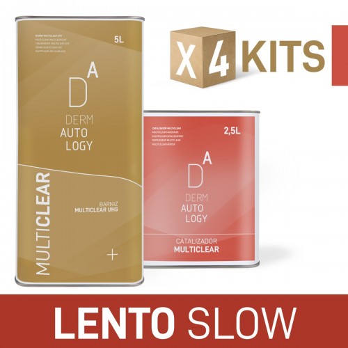 KIT DERMAUTOLOGY VERNIS MULTICLEAR UHS 5LT + DURCISSEUR LENT 2,5LT (X4 KITS)