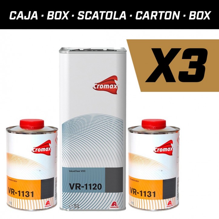 KIT CROMAX BARNIZ VR1120 (3u.) + CATALIZADOR VR1131 (6u.) NORMAL