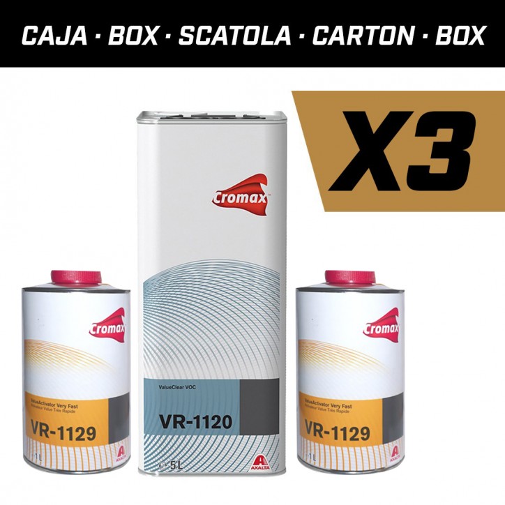 KIT CROMAX VR1120 VERNIS (3u.) + DURCISSEUR VR1129 EXTRA RAPIDE (6u.)