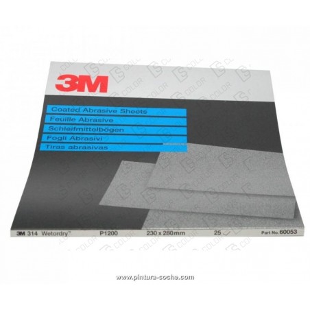 DS Color-3M-3M 01978 LIJA AL AGUA 734 - 230mm x 280mm P-280 (unidad)