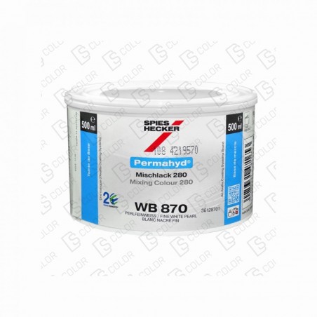DS Color-PERMAHYD-SPIES HECKER WB870 WHITE FINE PEARL 0.5LT