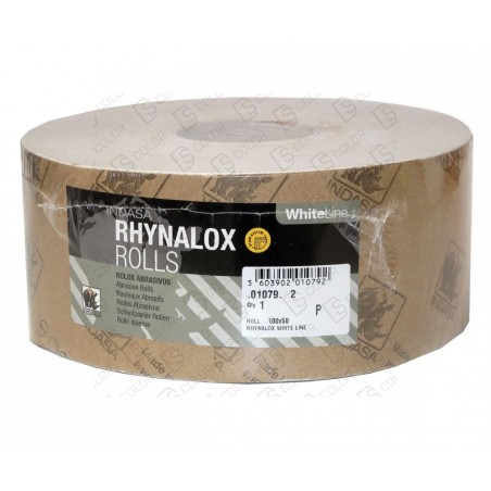 DS Color-INDASA-INDASA RHYNALOX WHITE LINE ROLLO 100x50 P40