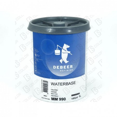 DS Color-WATERBASE SERIE 900-DE BEER MM990   1L W.B. Extra White