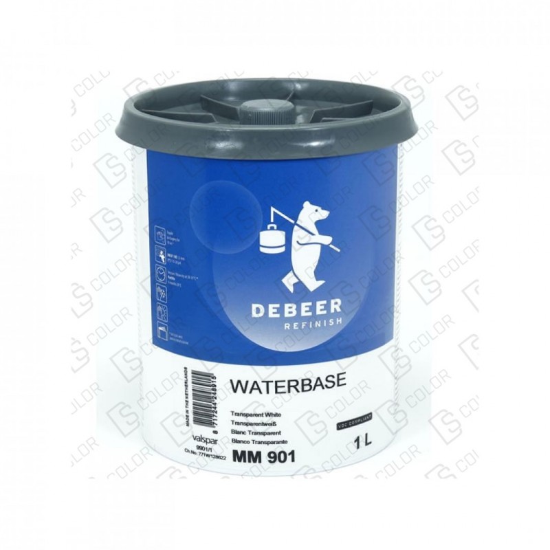 DS Color-WATERBASE SERIE 900-DE BEER MM901   1L W.B. Tr White