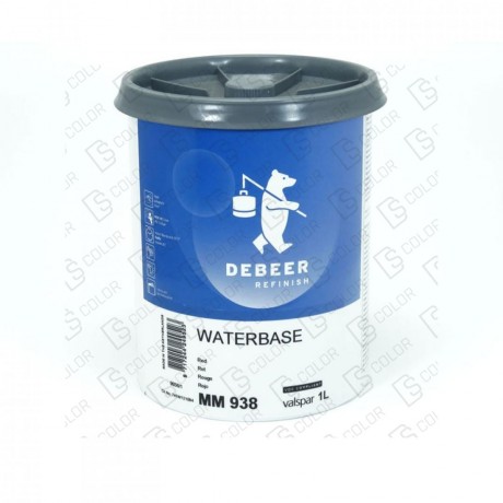 DS Color-WATERBASE SERIE 900-DE BEER MM938   1L W.B. Red