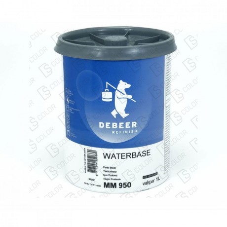 DS Color-WATERBASE SERIE 900-DE BEER MM950   1L W.B. Deep Black