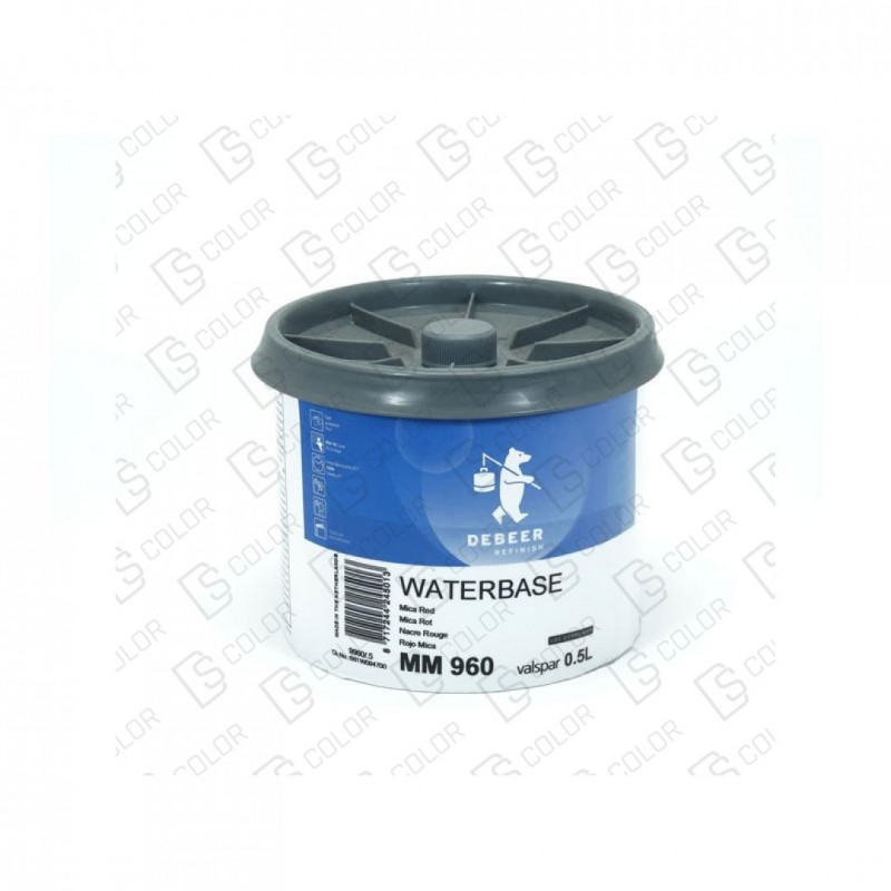 DS Color-WATERBASE SERIE 900-DE BEER MM960  0.5L W.B. Mica Red