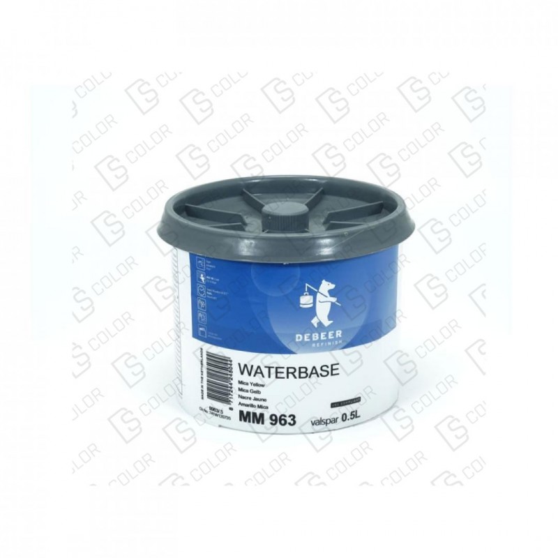 DS Color-WATERBASE SERIE 900-DE BEER MM963  0.5L W.B. Mica Yellow