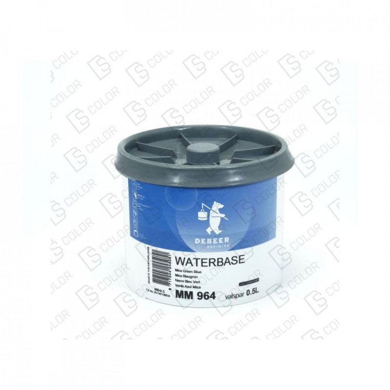 DS Color-WATERBASE SERIE 900-DE BEER MM964 0.5L WB MicaGreenBlue