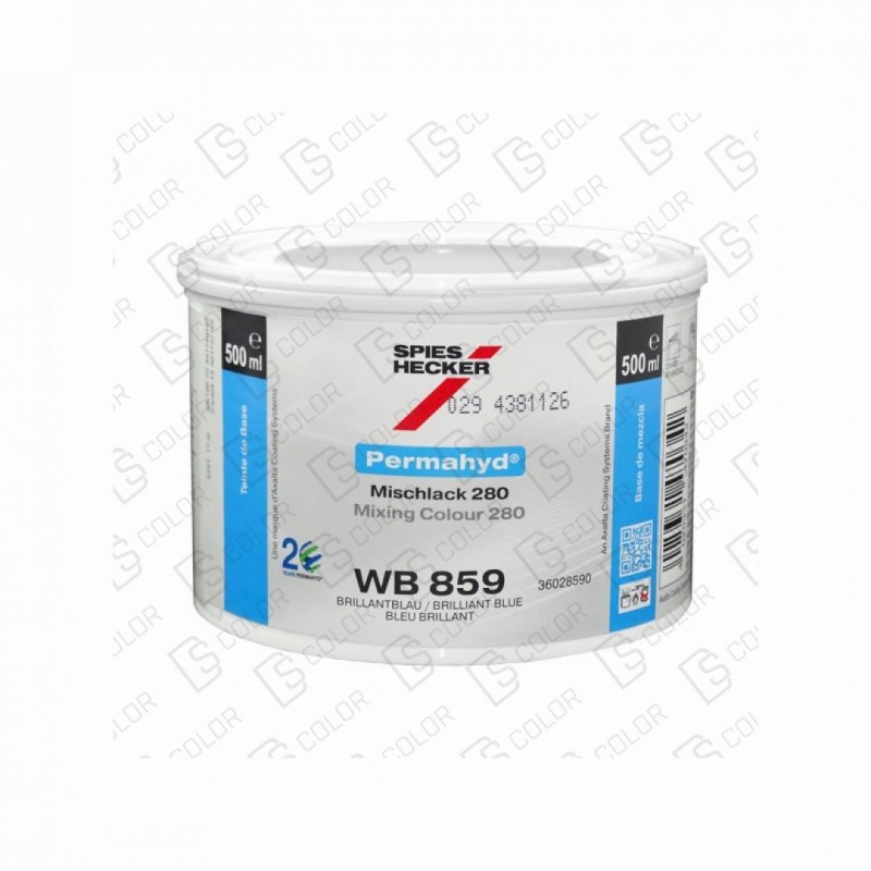 DS Color-PERMAHYD-SPIES HECKER WB859 BRILLIANT BLUE 0.5LT