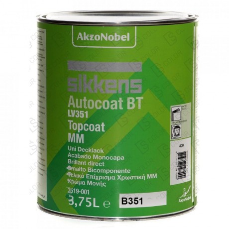 SIKKENS B351 GREEN TRANSP BT 351 TOPCOAT 3,75L.