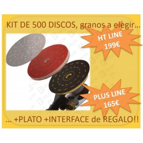 DS Color-INDASA-KIT INDASA ULTRAVENT HT 500 DISCOS+PLATO+INTERFACE