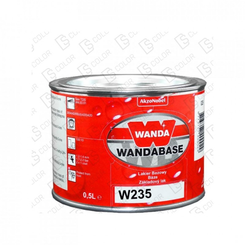 DS Color-WANDABASE-WANDA WB235 NARANJA (ROJO) 0,5LT
