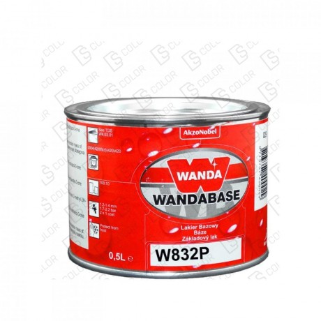 DS Color-WANDABASE-WANDA WB832P ROJO (NARANJA) PERLADO FINO 0,5LT