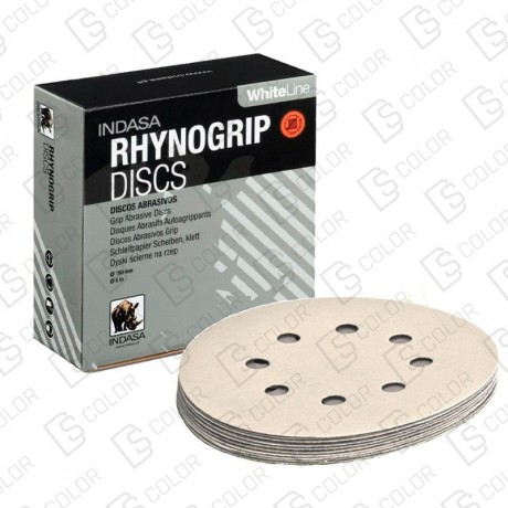 INDASA RHYNOGRIP WHITE LINE D150 15A P280 (50u.)