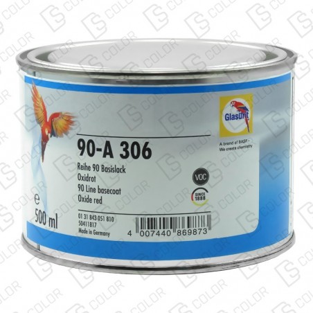 DS Color-SERIE 90-GLASURIT 90-A 306 ROJO OXIDO 0.5LT