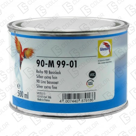 DS Color-SERIE 90-GLASURIT 90-M 99/01 SILVER EXTRA FINE 0,5LT