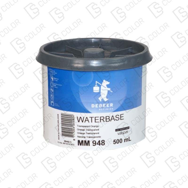DS Color-WATERBASE SERIE 900-DE BEER MM948  0.5L W.B. Tr Orange