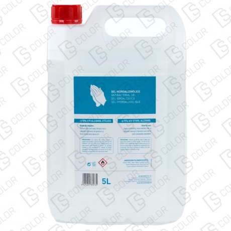 DS Color-DERMAUTOLOGY DESINFECCIÓN-DERMAUTOLOGY GEL HIDROALCOHOLICO 5 LT