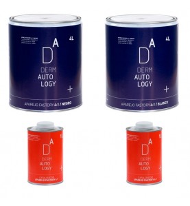 KIT DERMAUTOLOGY FASTDRY 4:1 FÜLLER WEISS (4LT) + SCHWARZ (4LT) + HÄRTER (2LT)