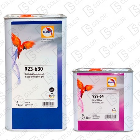 KIT GLASURIT 923-630 5L CATALIZADOR 929-64 2,5L (LENTO)