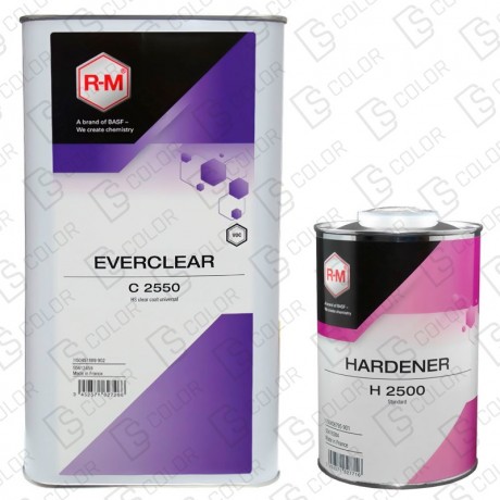DS Color-RM BARNICES-KIT RM BARNIZ EVERCLEAR 5L +CATALIZADOR H2500 1L (NORMAL)