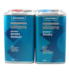 KIT SIKKENS AUTOCLEAR AERODRY KLARLACK 2,5LT + 2,5LT HÄRTER