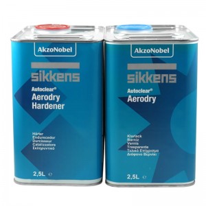 KIT SIKKENS AUTOCLEAR AERODRY KLARLACK 2,5LT + 2,5LT HÄRTER