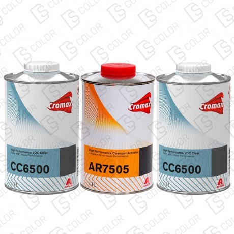 DS Color-CROMAX BARNICES-KIT CROMAX BARNIZ CC6500 2x1L + CATALIZADOR AR7505 1L