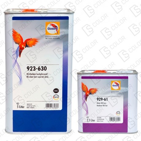 KIT GLASURIT BARNIZ HS VOC 923-630 5L + 929-61 RAPID 2.5