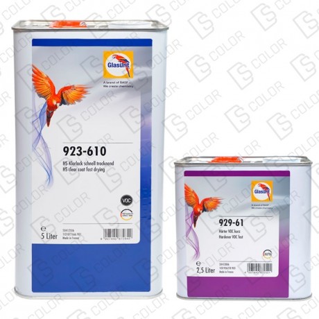 KIT GLASURIT BARNIZ HS VOC FAST 923-610 5L+929-61 FAST2,5