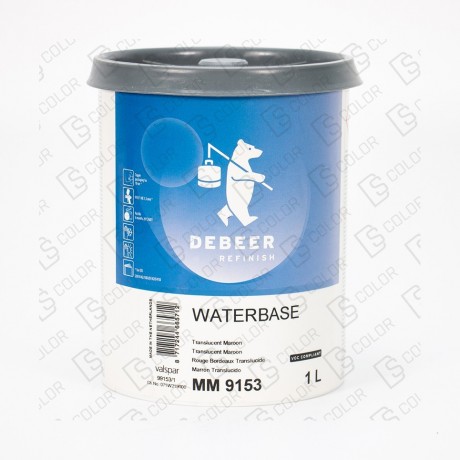 DS Color-WATERBASE SERIE 900-DE BEER MM9153  1L translucent maroon