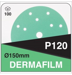 DERMAUTOLOGY ABRASIVI DERMAFILM P120 150mm 15 Fori (100pz)