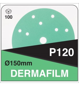 DS Color-DERMAFILM ABRASIVOS-DERMAUTOLOGY ABRASIVO DERMAFILM P120 150mm 15AG (100u)